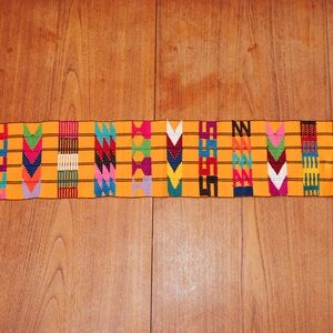 Kente-Style Woven Table Runner